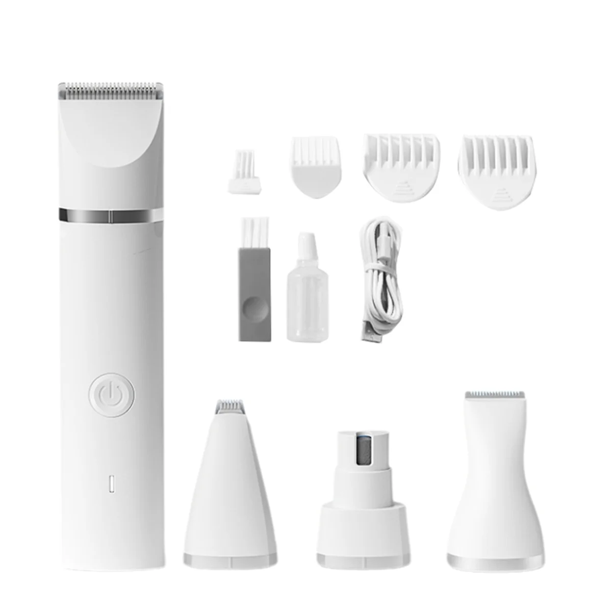 ^&*Summer sale- Pet Hair Trimmer Grooming Set, Low Noise Claw Trimmer, Rechargeable Cordless Silent Nail Grinder