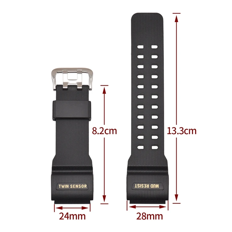 Silicone Watchband for Casio G-Shock GG-1000 GWG-100 GSG-100 Men Waterproof Sport Resin Bracelet Watch Band Strap with Tool