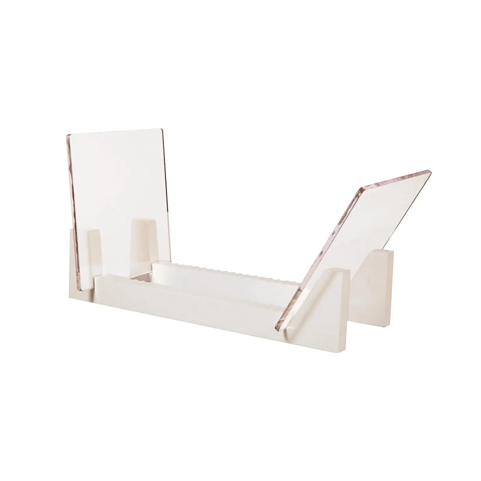 Soporte para almacenamiento de discos de vinilo, soporte para discos de 50, 7 o 12 pulgadas con extremos transparentes, estante de almacenamiento de vinilos para escritorio, ahorrador de espacio para CD, para el hogar