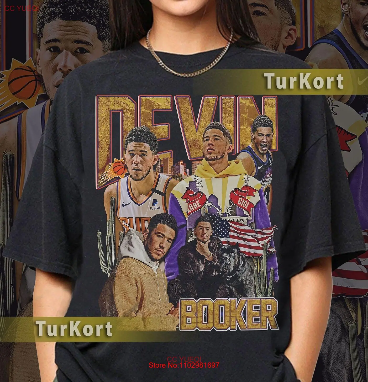 Vintage Devin Booker Basketball Classic Tee Size S-5XL