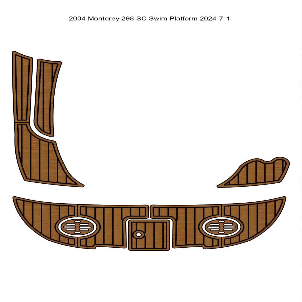 

2004 Monterey 298 SC Плавательная платформа Pad Лодка EVA Teak Deck Полочная пена Искусственный напольный коврик SeaDek MarineMat Стиль Самоклеящийся