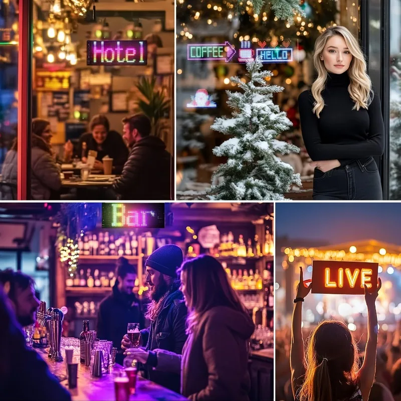 Devil Eyes Light for Cars 12x59.5CM LED Eyes for Car Windshield  LED Display Scrolling Sign Light for Car Truck Windshield