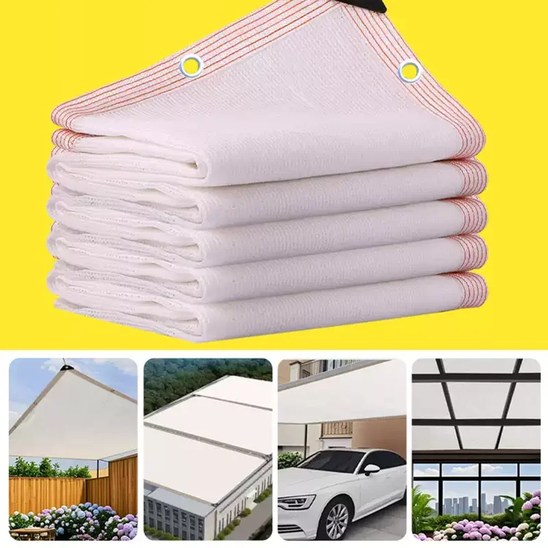 

Белая солнцезащитная сетка, утолщенная, с защитой от солнца, подходит для улицы, вилл, дворов, балконов, для суккулентов, теплоизоляционная.