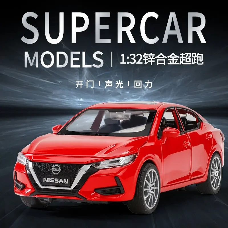 

1:32 Nissan SYLPHY High Simulation Diecast Metal Alloy Model car Sound Light Pull Back Collection Kids Toy Gifts F591