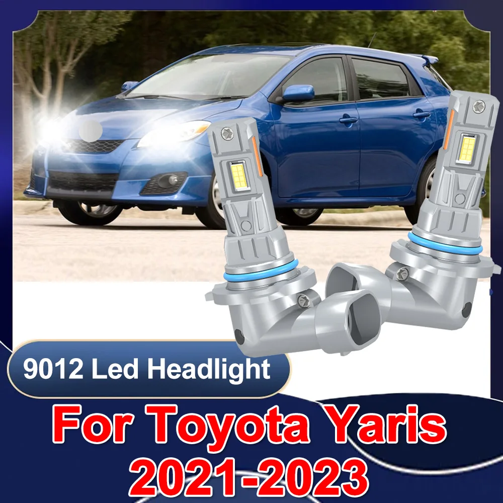 

Светодиодные лампы для фар 9012 HIR2 (ближний/дальний свет), 6000K, белые, для Toyota Yaris 2021-2023, с медной трубкой