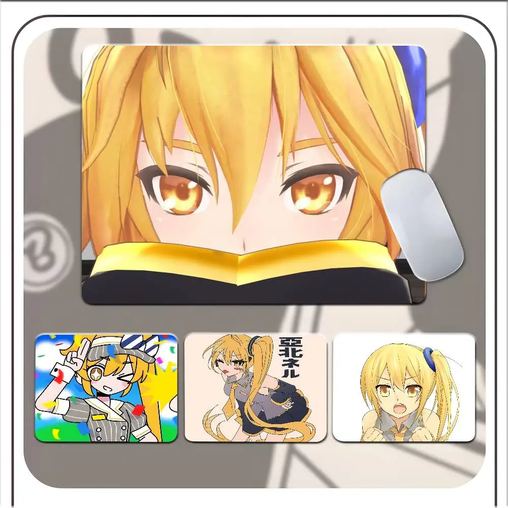 Creative Virtual Singer Akita Neru Mousepad Small LockEdge Mouse Pad For Gamers Computer Desk Pad Rectangular Anti-slip Rubber