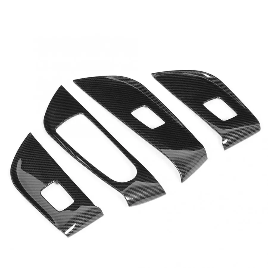4Pcs/Set Car Window Lift Switch Panel Cover Trim Fit for Mercedes Benz E Class W213 2016 2017 2018 2019 Car Accessories New