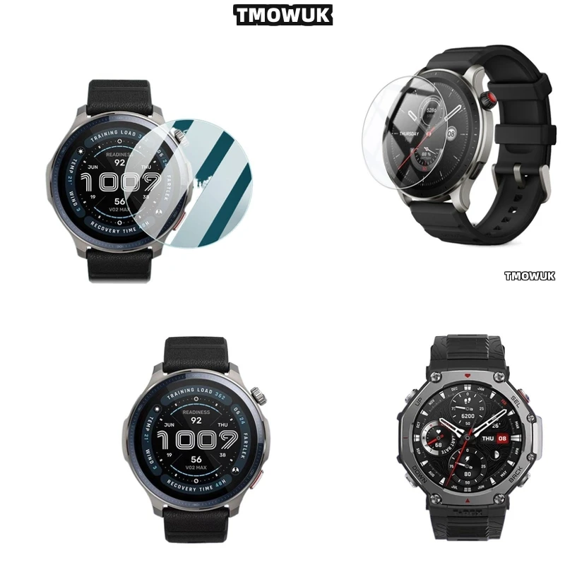 

For Amazfit GTR Cheetah Pro Active Edge Balance 2 Falcon - HD Screen Protector, 9H Hard Anti - Scratch Tempered Glass For Smartw