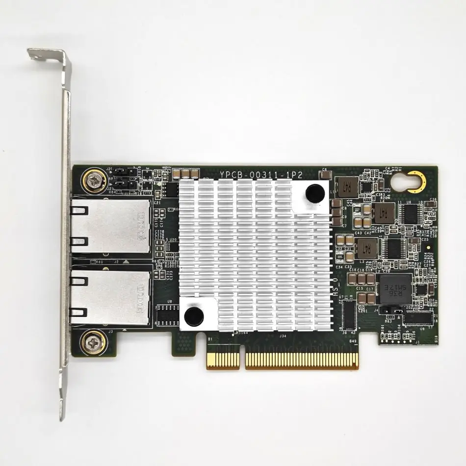 Karta sieciowa Ethernet 10G X540-T2 z dwoma portami RJ45, PCIe x8, 10 Gigabit, miedziany adapter LAN, chip Intel, obsługa Synology NAS, komputer stacjonarny — zdjęcie produktu 4