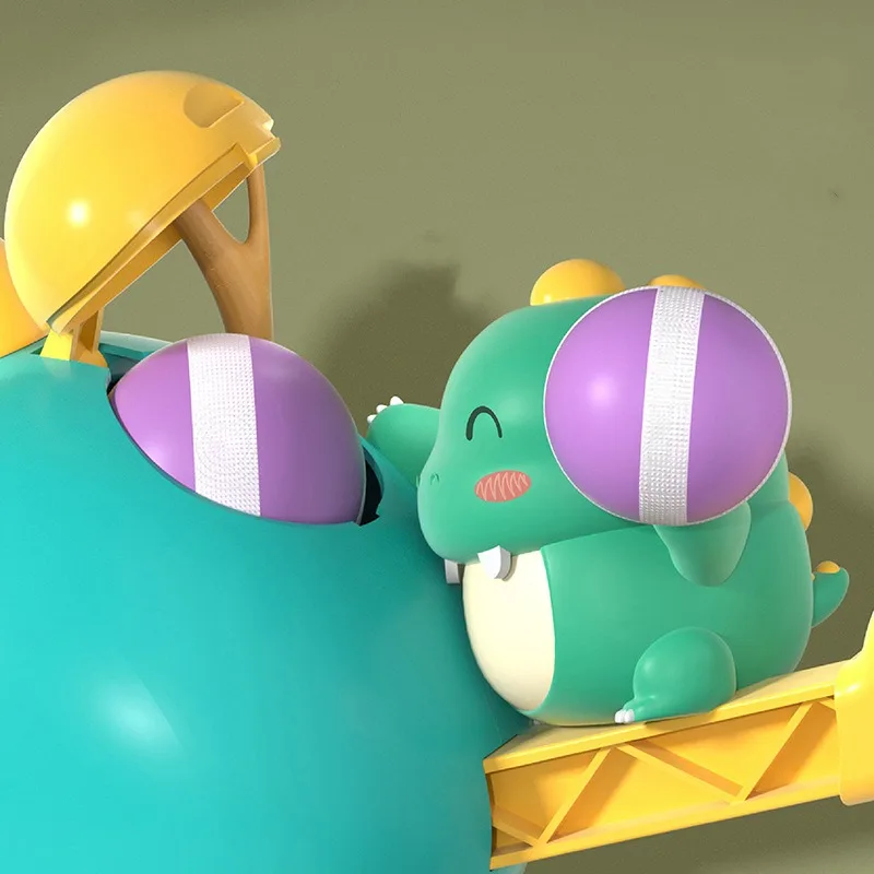 Kinder Dinosaurier Pistole klebrigen Ball Spielzeug Kinder werfen Darts cheibe Ziels chießen Launcher Outdoor Indoor Spaß Sportspiel Spielzeug