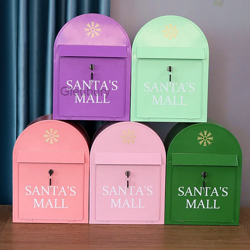 Vertical mailbox, metal mailbox, wall-mounted mailbox, suggestion box, mailbox for home decoration, commercial display props