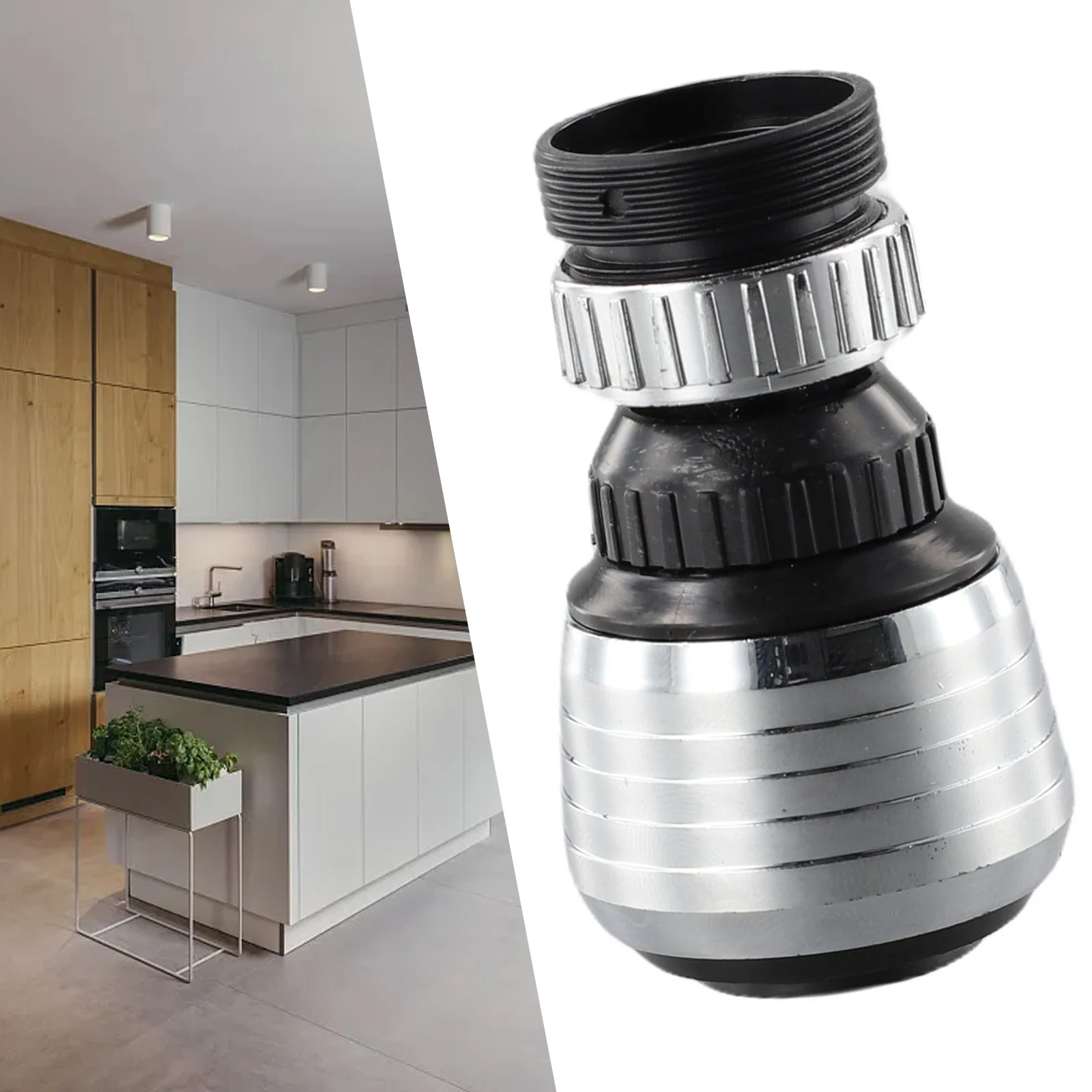 Faucet Splash Nozzle Water Saving Tap Head 360 Degree Rotate Swivel Water Saving Tap Aerator Faucet Nozzle Filter Kitchen