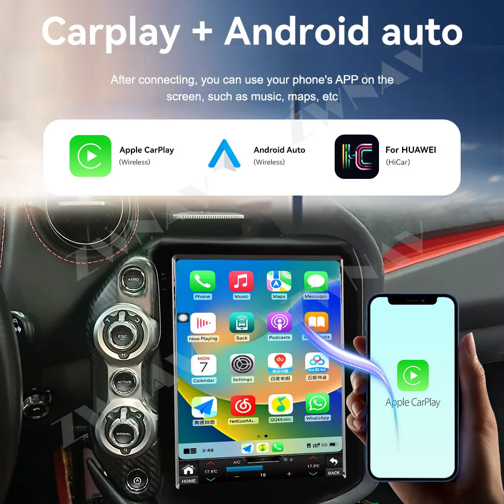 

9.7 Inch Touch Screen Wireless Carplay Autoradio Stereo For Mclaren 720S 2017-2021 Android 14 Car Radio GPS Navigation Head Unit