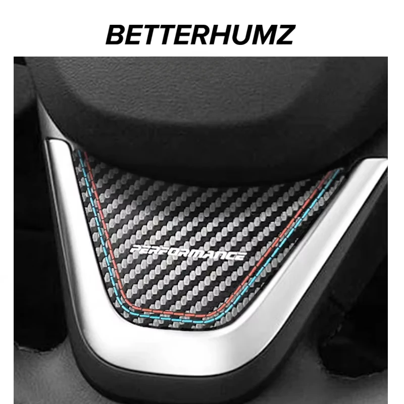 Betterhumz for BMW X1 F48 F45 F46 Series 2 Steering Wheel Sticker Trim Badge Car Interior Tuning Made of Alcantara Accessories