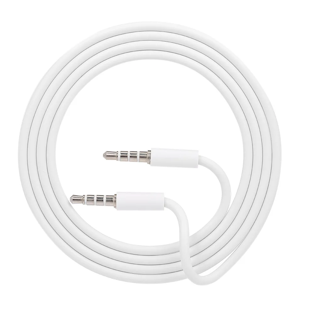 3.5mm Audio Cable 3.5mm Jack Auxiliary Audio Cable Male to Male Stereo Audio Extension Cord White 3.5mm Male to Male Aux Cable
