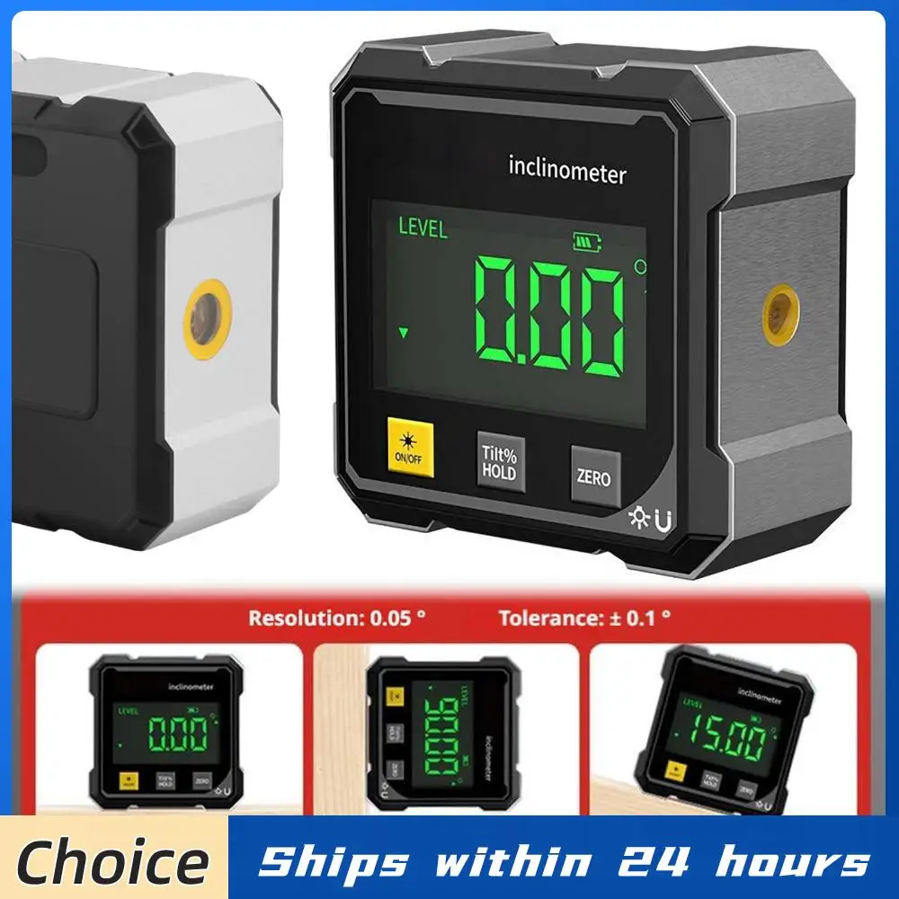 

Магнитный инклинометр с 4 сторонами, USB-зарядка, измеритель угла наклона, цифровой угломер с LED-экраном, измерительный инструмент для деревообработки