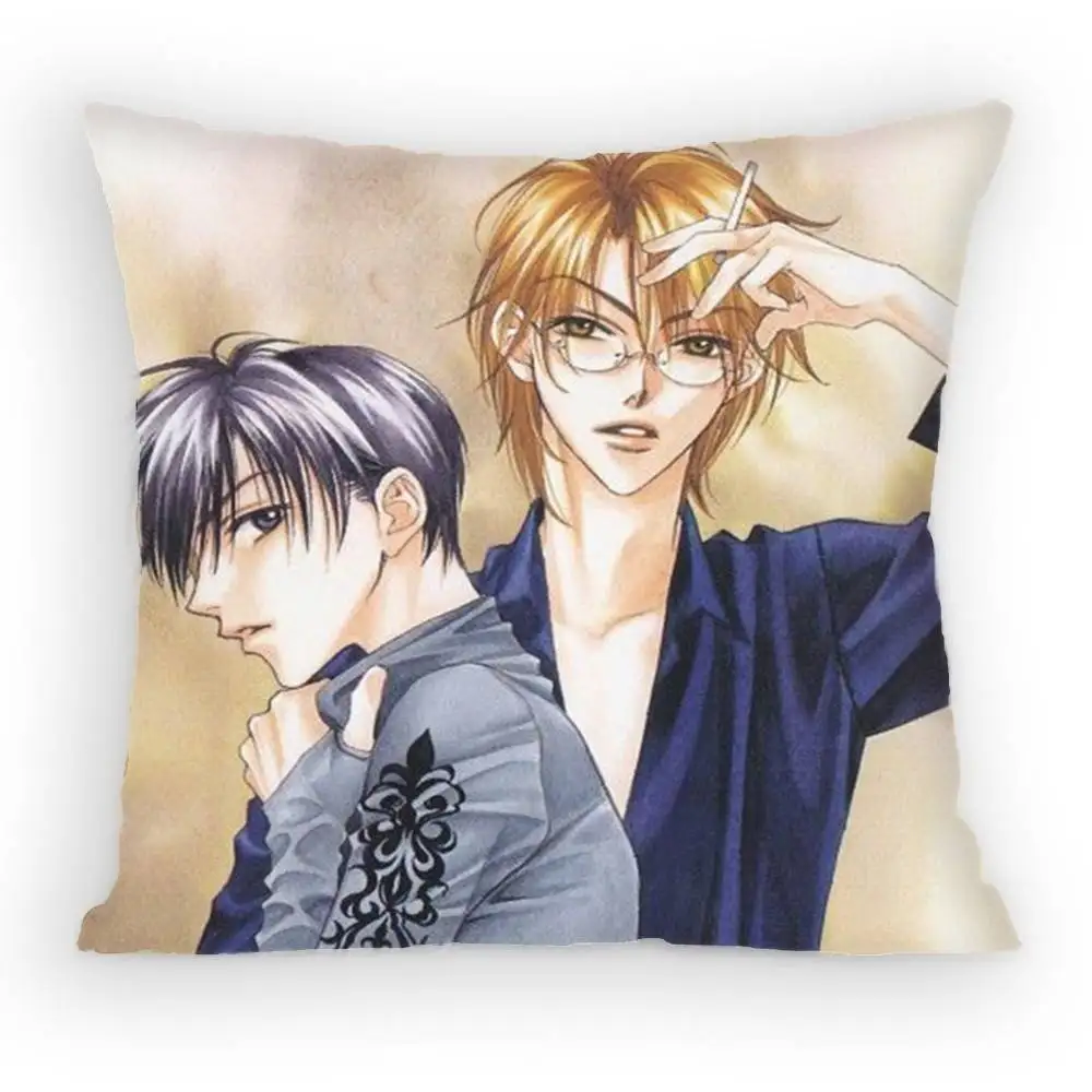 Shoujo manga Hana-Kimi Pillow Case Sofa Living Room for Bedroom car Headboard Backrest Cushion Square Cushion Nap Time