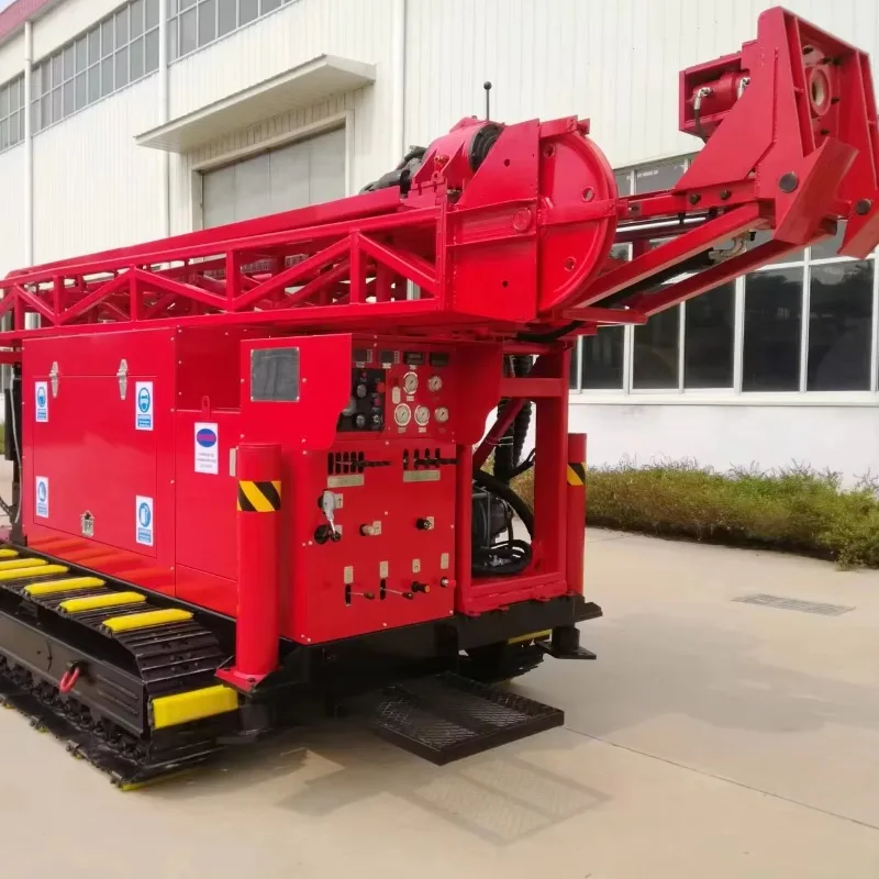 Coring Drilling Machine Fully Hydraulic With Diesel Engine 100m Core Drilling Rig Machine 200m Mine Sampling Core Drill Rig