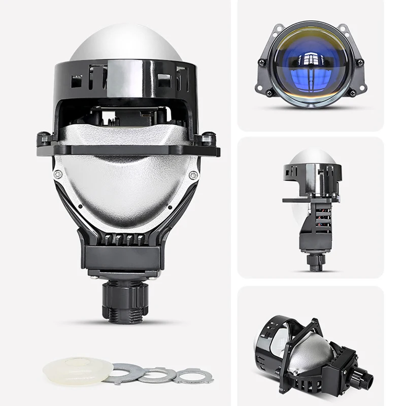 2pcs Bi LED Projector Lenses 3 Inch For Headlight Hella 3R G5 6000K Auto Lamp Car Lights Retrofit Kits Hyperboloid Lens 12V 24V