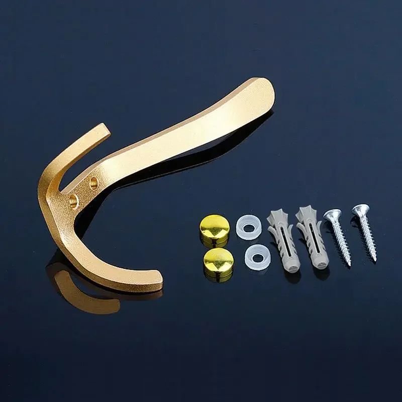 Black Golden Robe Hook Wall Coat Rack For House Hanging Key Holder Clothes Door Hangers Shower Towel Hooks Bathroom Accessories