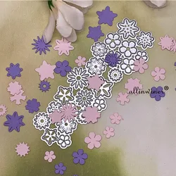 Troqueles de corte de Metal con varios pétalos de flores para álbum de recortes, tarjetas de papel, manualidades decorativas, troqueles en relieve