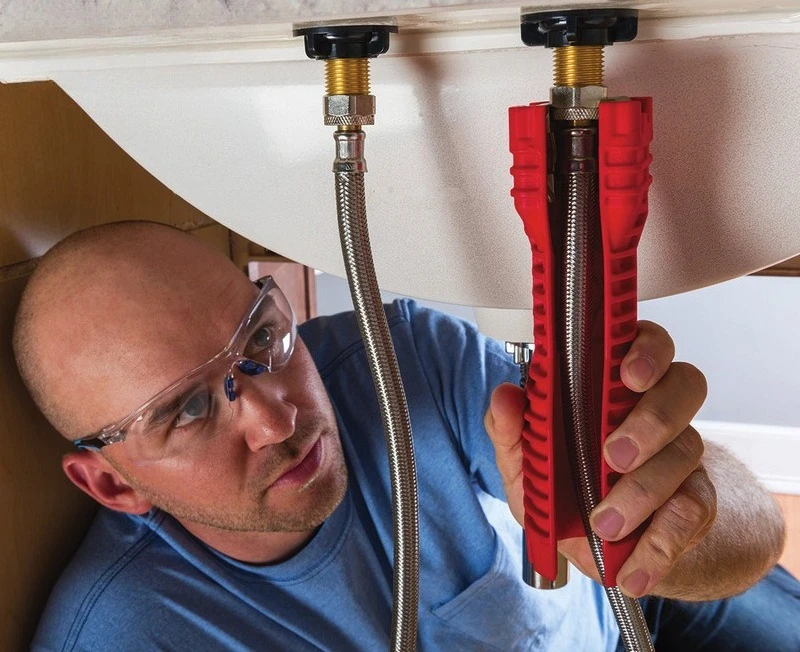 

Bathroom Wrench Plumbing Installation Tool Household Water Pipe Faucet Vegetable Basin Angle Valve Sink Maintenance and Dis