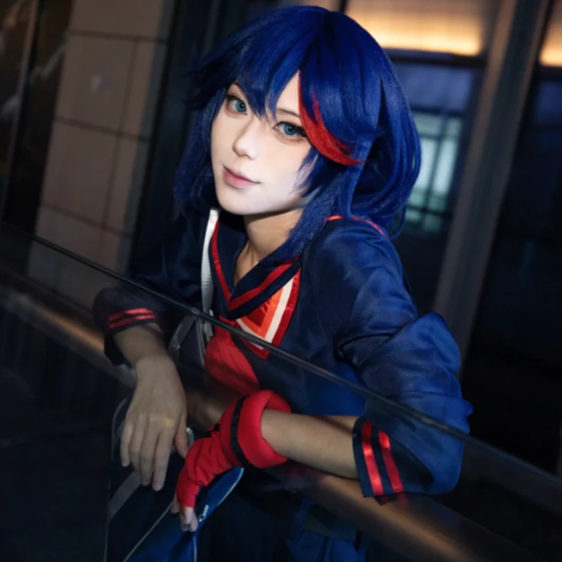 Kill la Kill Ryuko Matoi Cosplay Costume Goku Uniform School Girl Outfit Red Sailor Collar Belt Boots For Women Halloween view 5