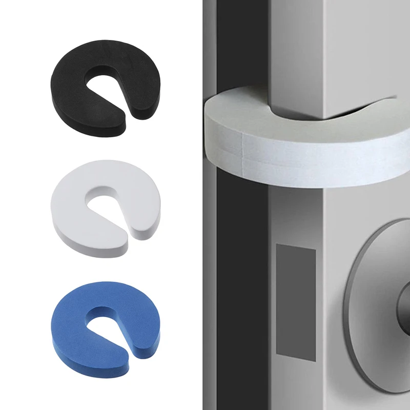 

1pcs Safety Finger Safe Soft Foam Door Stopper Locks For Children Protection EVA C Shape Security Cabinet Locks Door Clip