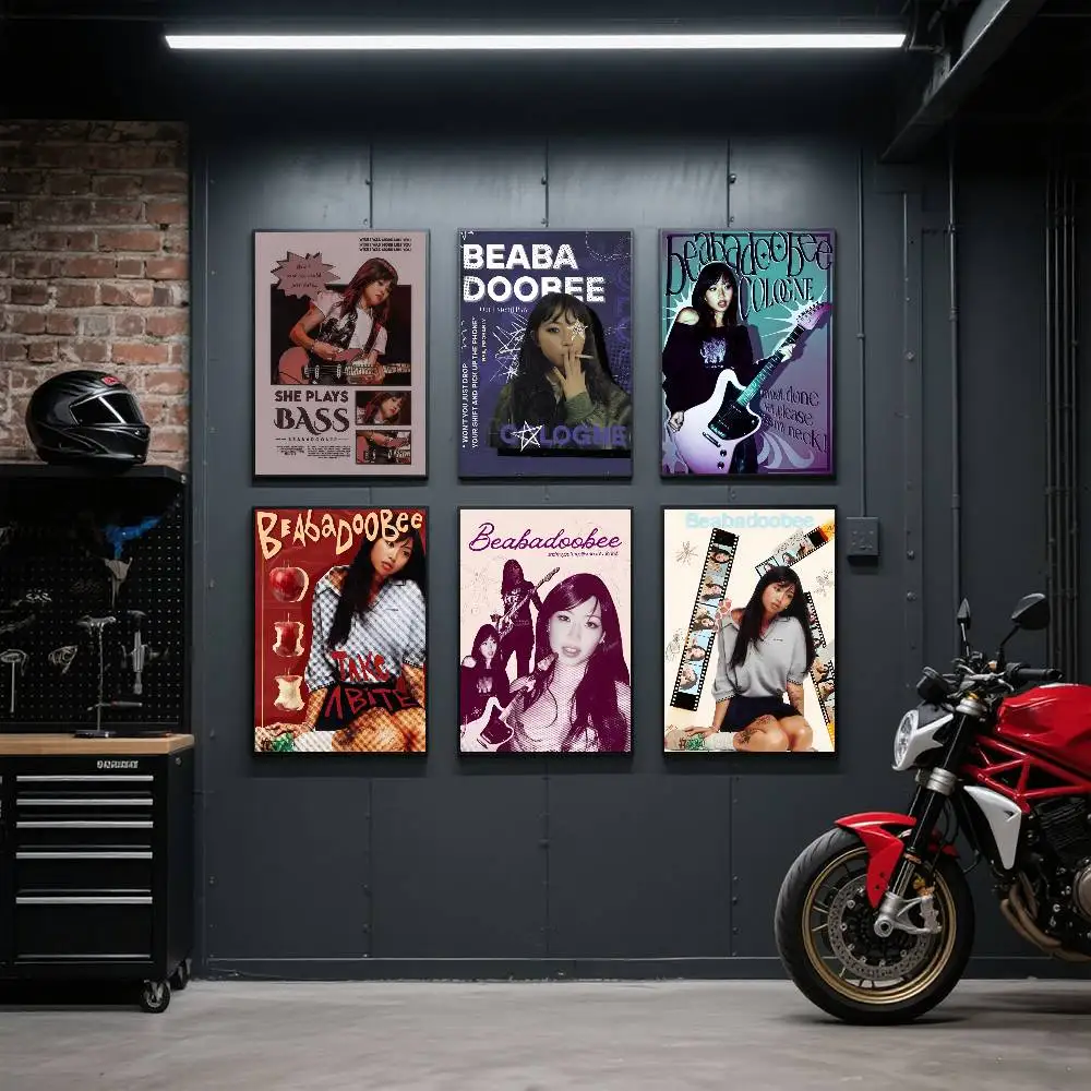 Rock Singer pretty B-Beabadoobee Poster Art Print Anime Style Home Decor Ideal Gift Perfect Room Decor