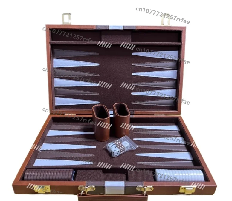 

Wholesale High Quality Travel Size Leather Backgammon Board Game Set Made