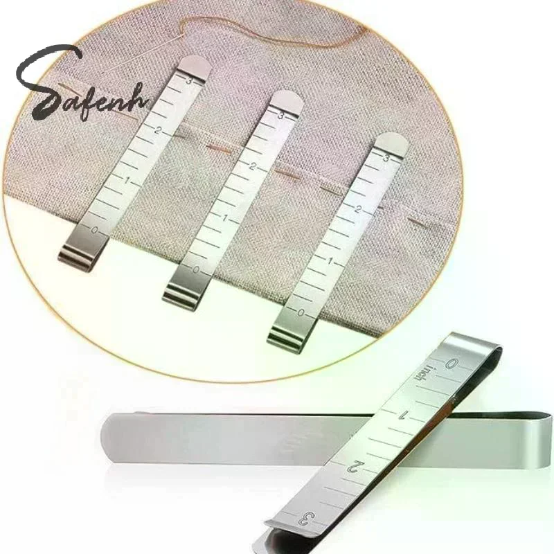 5Pcs Metal Sewing Crimping Clip Zinc Alloy Sewing Clips For DIY Clothing Stitching Pinning Marking Quilting Ruler Tool