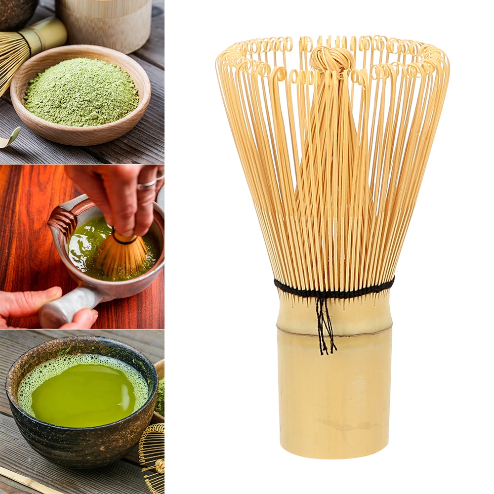 

Kitchen Accessories Japanese Ceremony Bamboo Chasen Teaware 100 Matcha Green Tea Powder Whisk Tea Brush Tea Tool