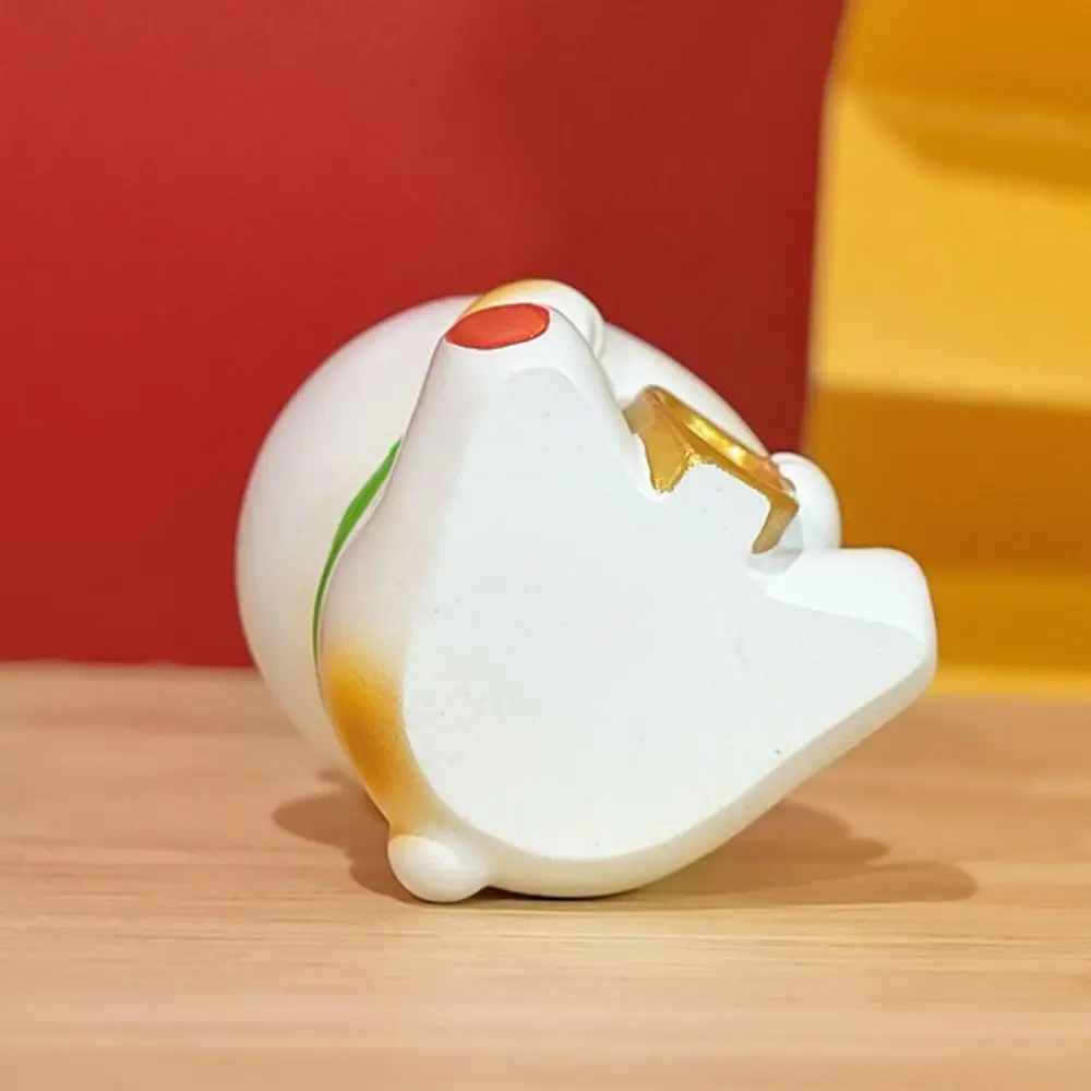 النمط الصيني 2026 السنة الجديدة زخرفة نعمة الحظ محظوظ القط مكتب زخرفة صغيرة رائعة لطيف الراتنج الحرف مهرجان الربيع #3