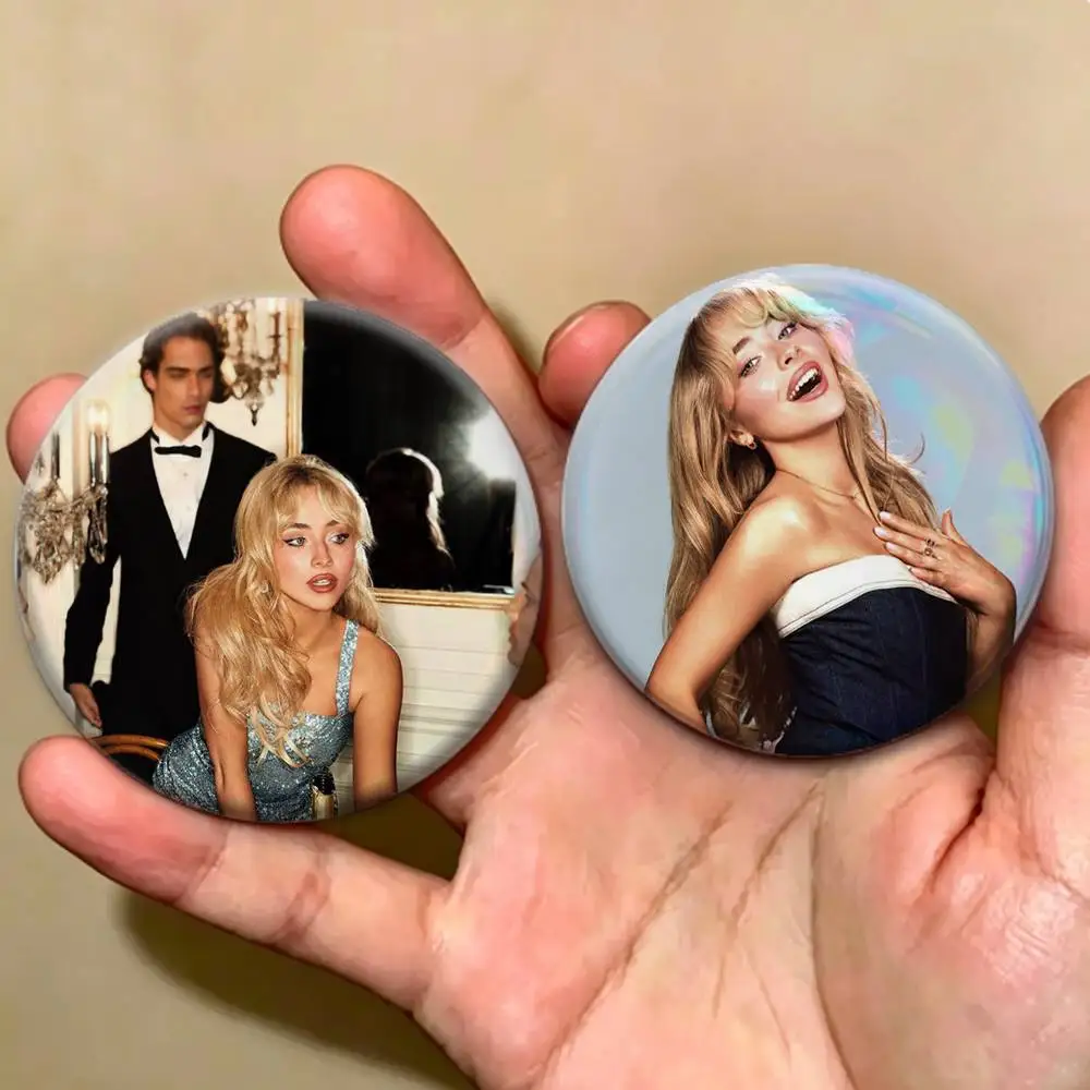 COOL Singer-Sabrina C-Carpenter Badges Creative Tinplate Button PinsBrooch Badge Clothes Backpack