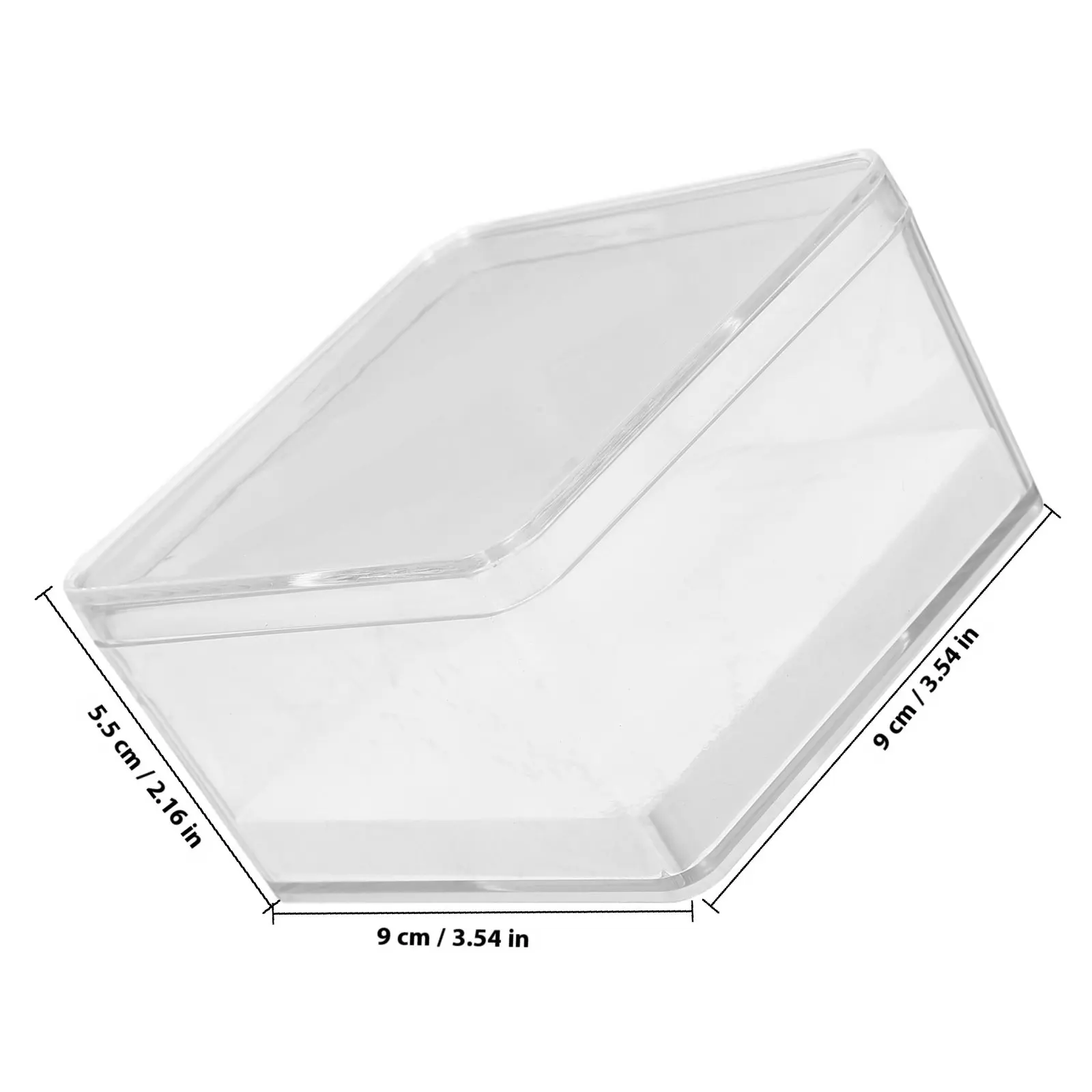 1Set Clear Cube Specimen Holder Transparent Insect Display Box Small Mineral Showcase for Collectors Microscopic Observation