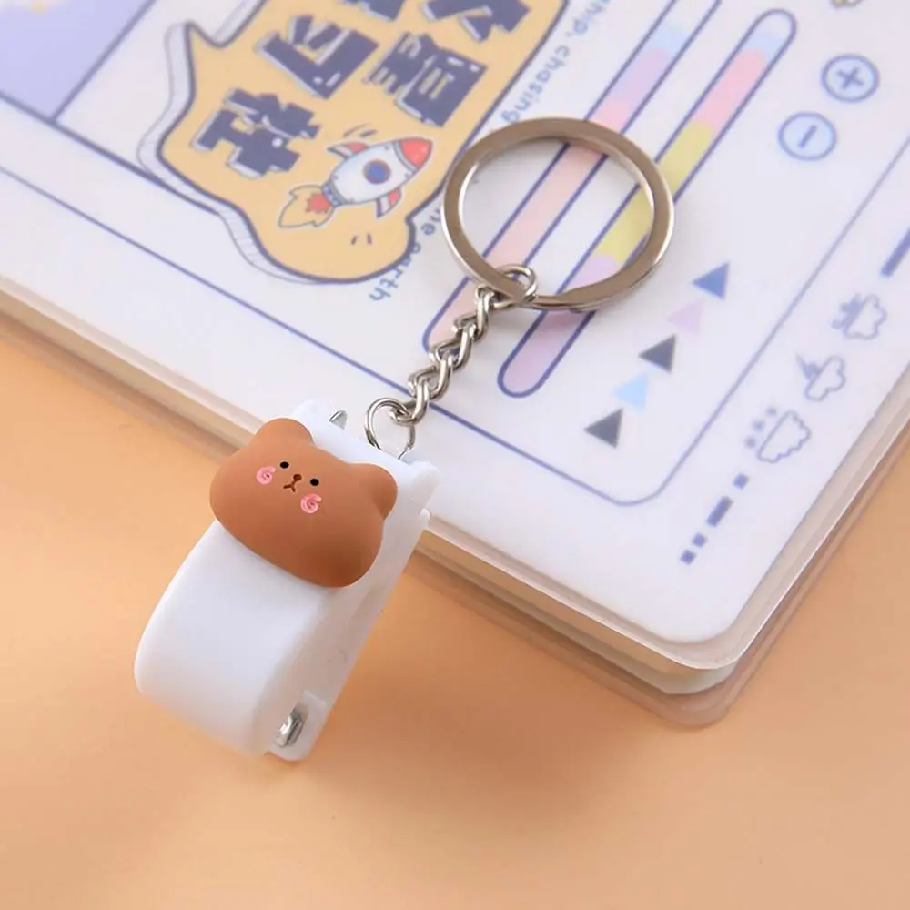 

Cute Metal Cartoon Mini Size 10 Staples Student Supplies Binding Tools Stapler Stapler Key Chain Mini Stapler