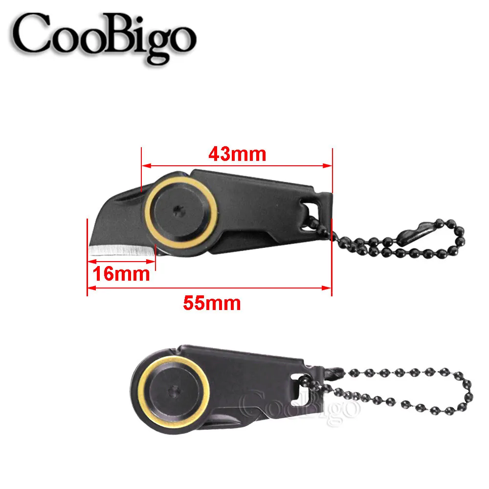 Mini Zipper Knife Utility Knife Outdoor Survival EDC Gadget Keychain Pendant Pocket Cutter Key Ring Camping Hiking Multi Tools