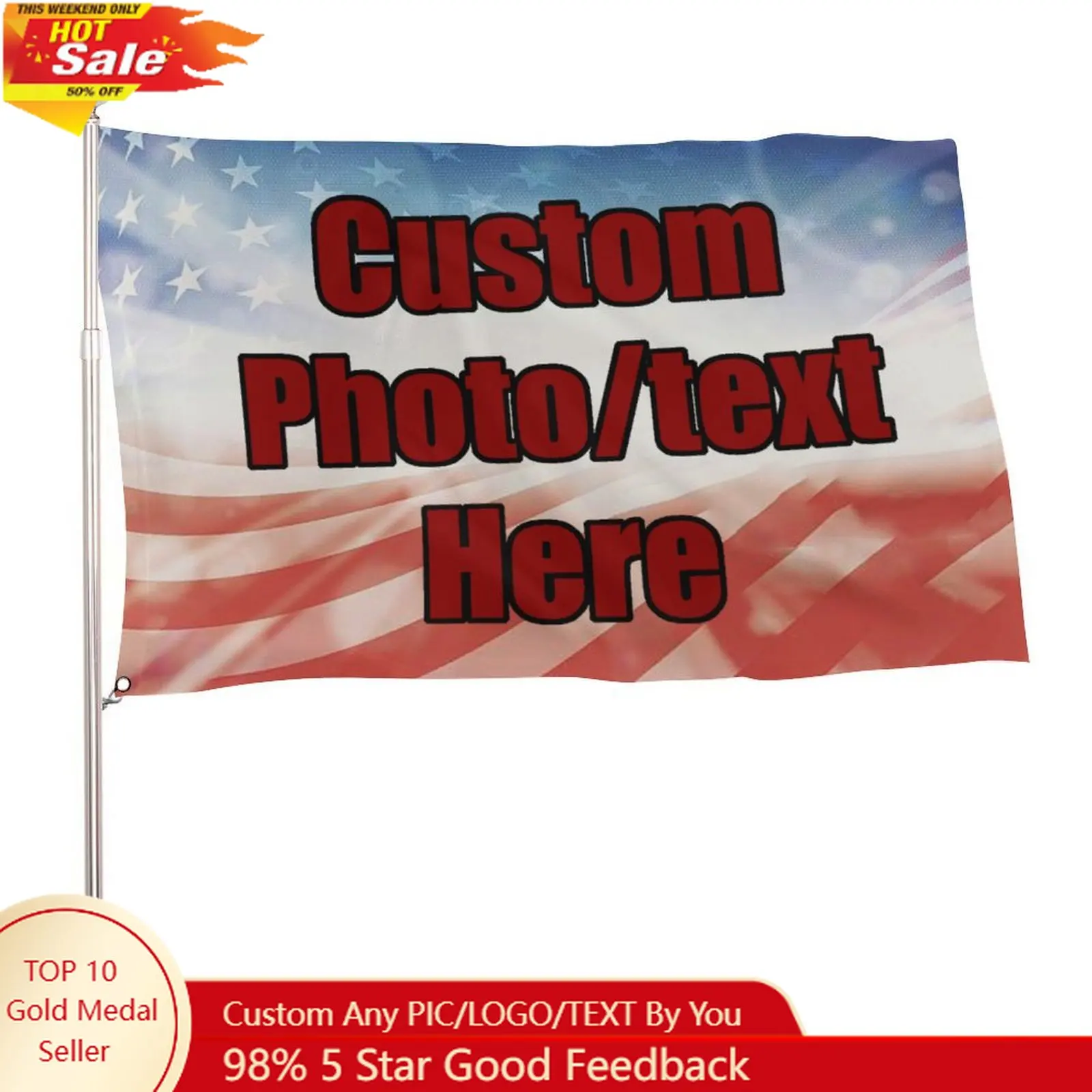 

Custom Flag High Quality GAA Crest Tapestry Flags Personalized Color Design Yoyr Pattern Text Logo Outdoor Decorations Wall