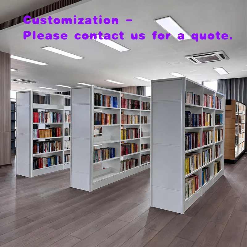 

custom.Steel Bookshelf Library Shelving Adjustable Metal Bookcase Reading Zones