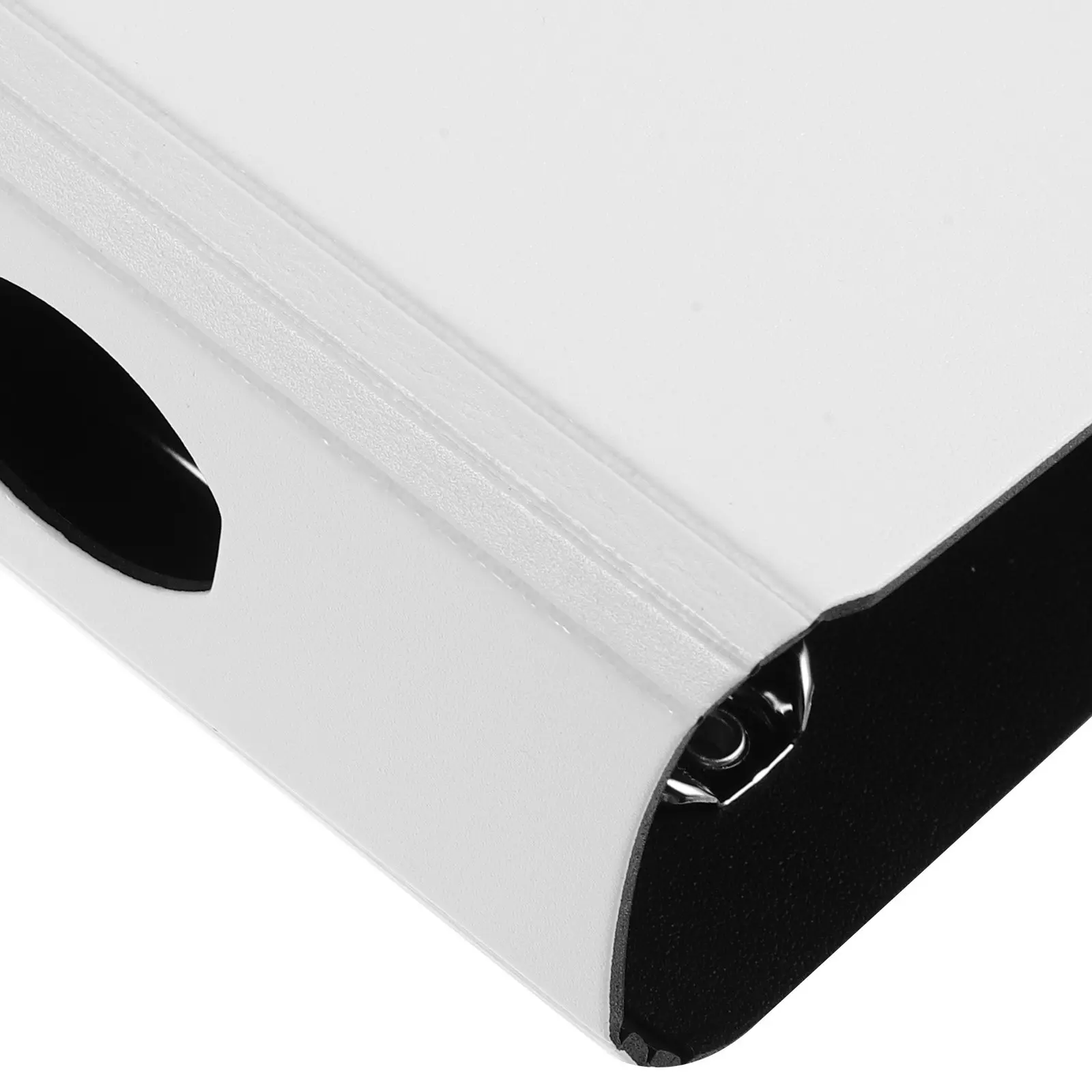 White A4 Loose Leaf Binder Cover 4-Hole Refillable Plastic Shell for Document Management Planner Journal Scrapbook Photo Album