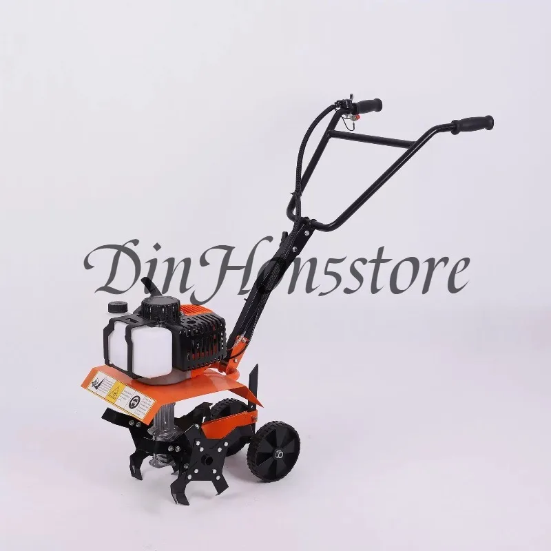 Soil loosening, weeding, furrow digging, rotary tiller, multifunctional small walk-in micro tiller, orchard, farm, vegetable