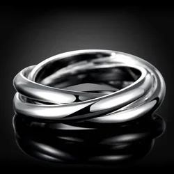 Silver color Rings Free Shipping for Women Lady Wedding Beautiful Charm Fashion Women Jewelry Cute Lover Gift