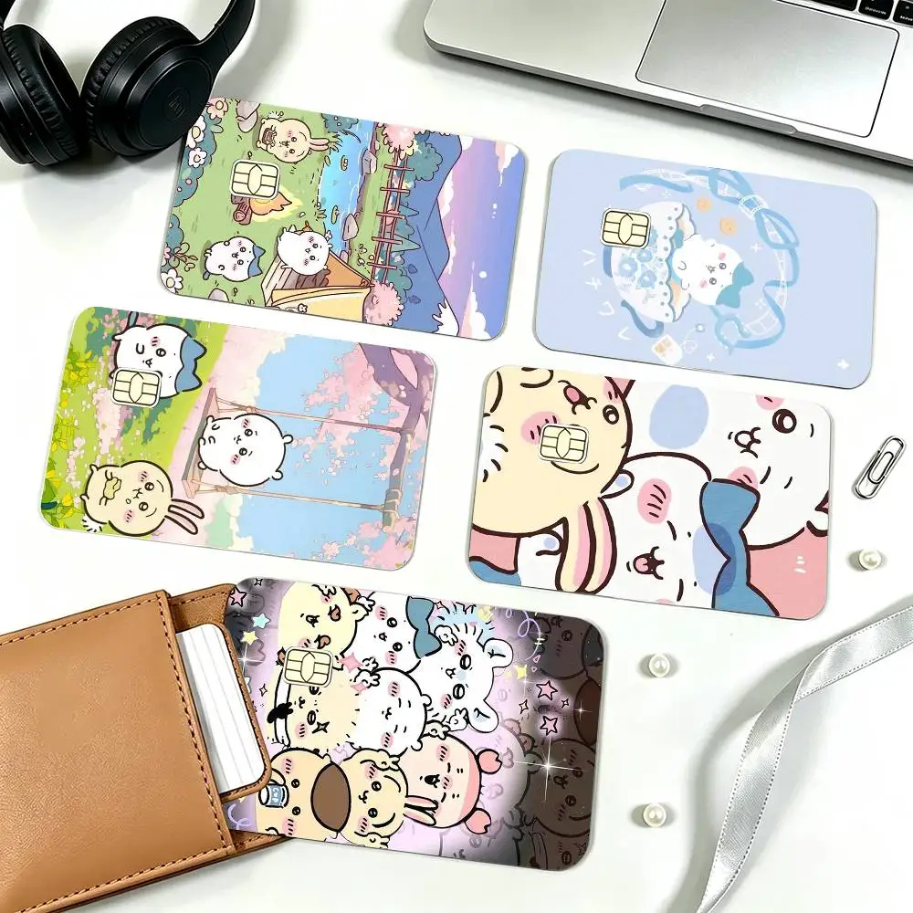 Cute Usagi Hachiware Ushachi-i  Credit Card HD Stickers Small Chip Waterproof Sticker Game Card Decal Gift