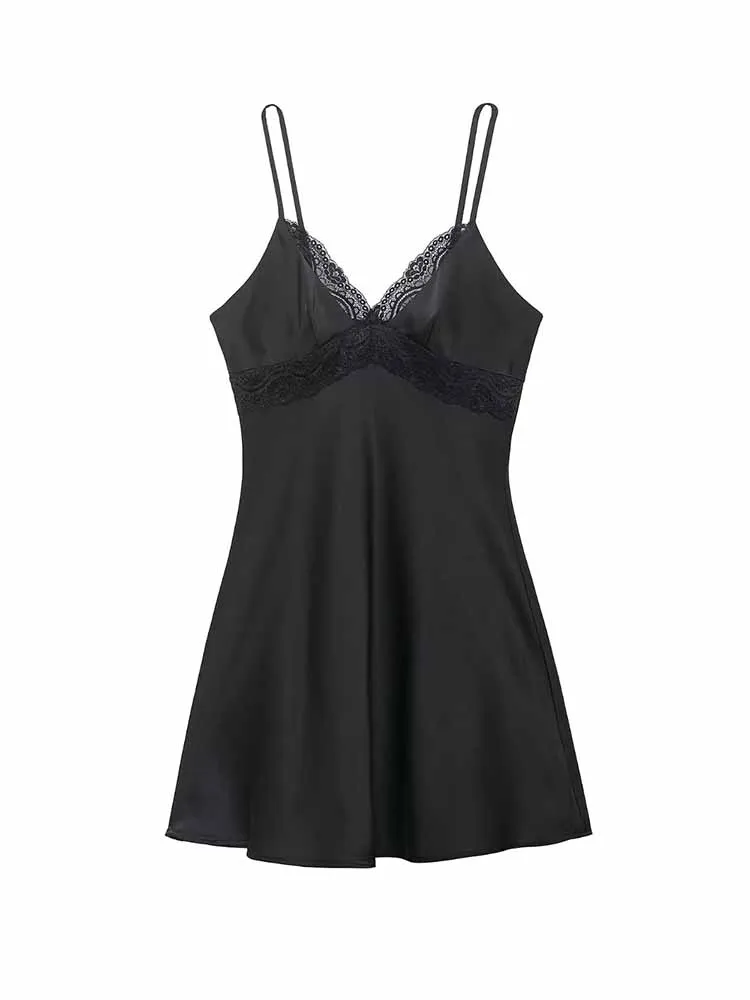 

HH женская весенняя мода сексуальное двухслойное кружевное украшение без рукавов короткая юбка на подтяжках женское удобное праздничное платье