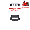 16pcs straight rails