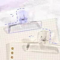 1Pc Creative Transparent Jelly Clip Storage Supplies Stationery School Office Supplies Storage Clip 4