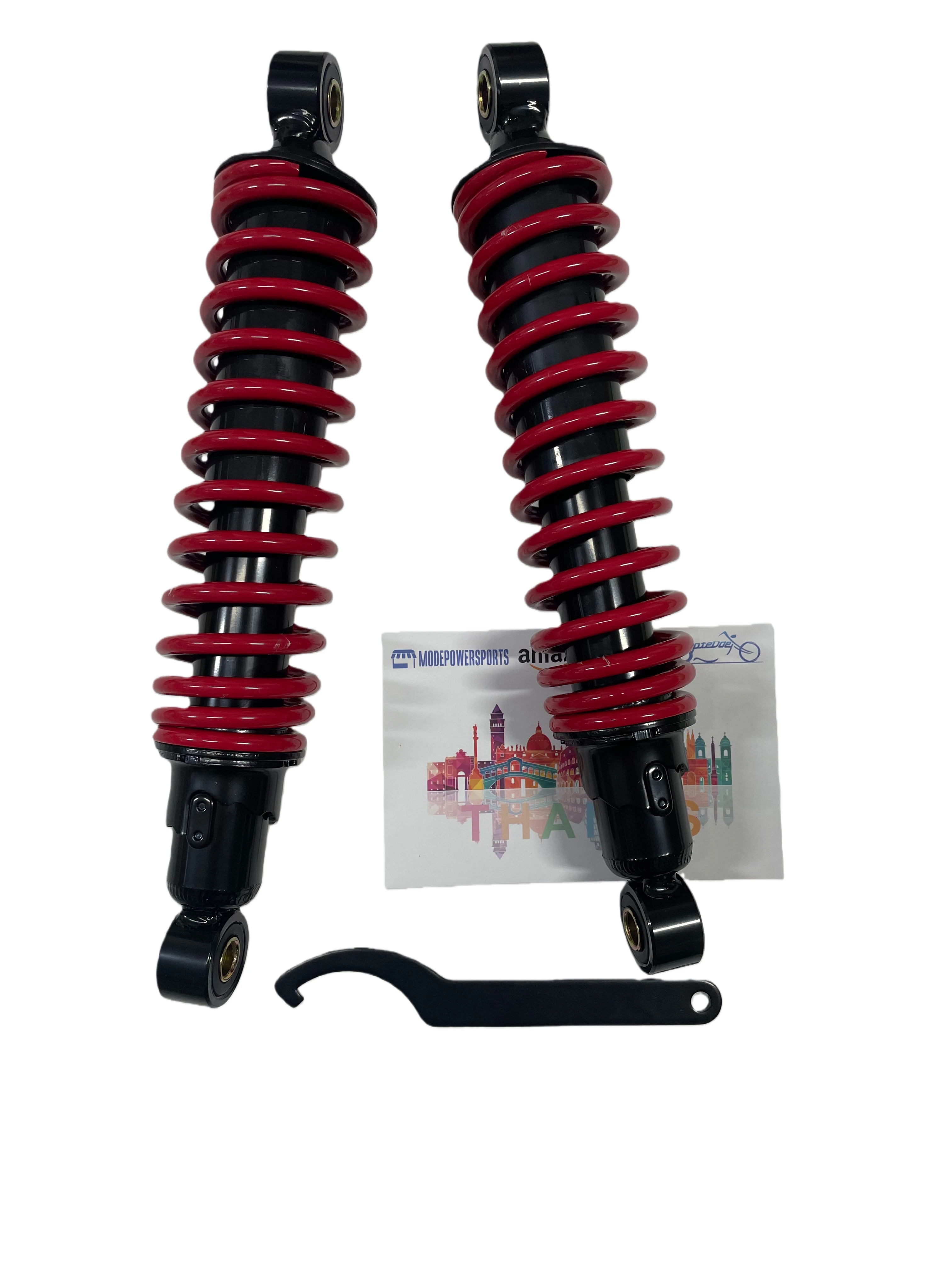 1 Set Motedde Front Shock Absorber Red Spring Fit Polaris Sportsman 90 0utlaw 110 2007-2025