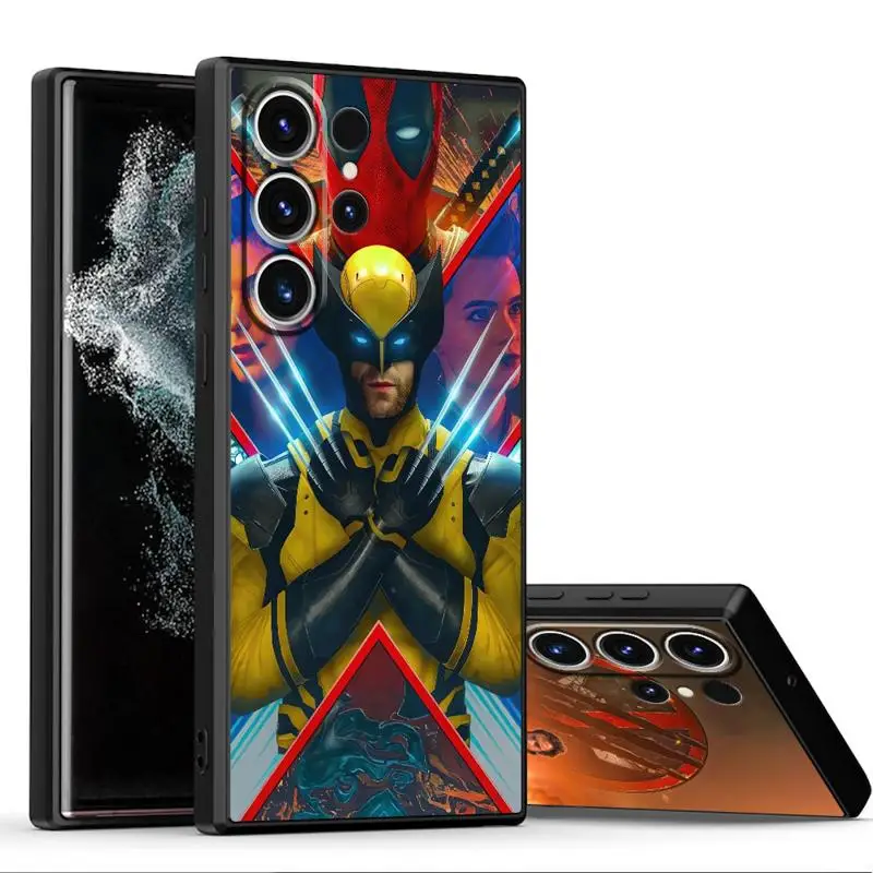 Marvel Deadpool And Wolverine Phone Case for Samsung Galaxy S24 Ultra S23 S22 S21 Plus S20 FE Note 20 Ultra 10Plus Soft Cover