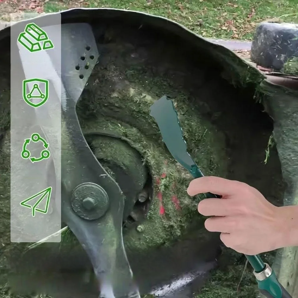 Trimmer Maintenance Tool for Cleaning Decks and Outdoor Equipment with Steel Scraper Head and Soft Grip Handle