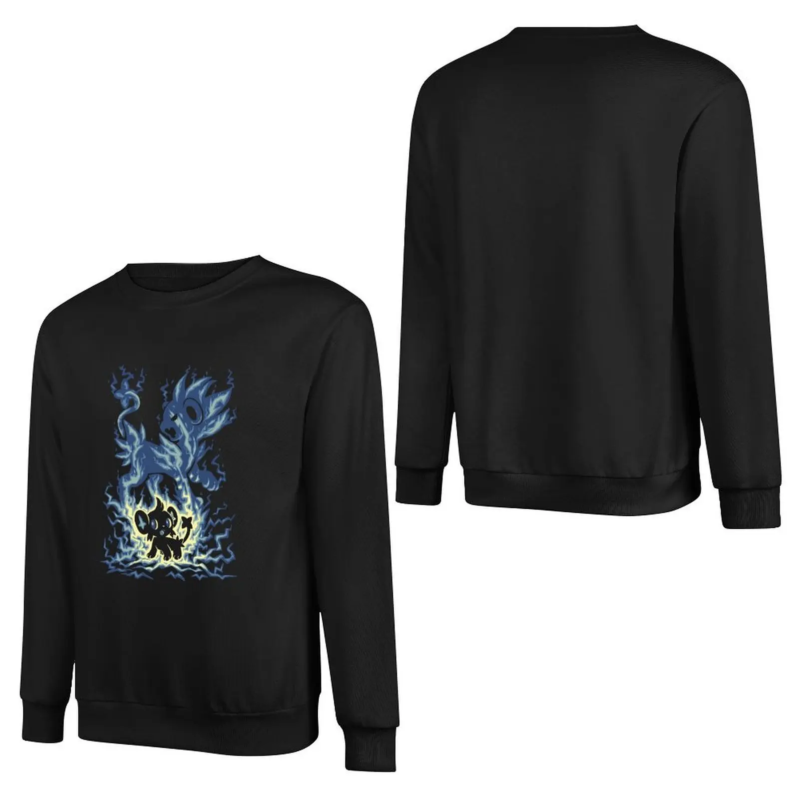 Silhouette Electric Spark Evolution Pullover Hoodie japanese style mens clothing sweatshirts for men